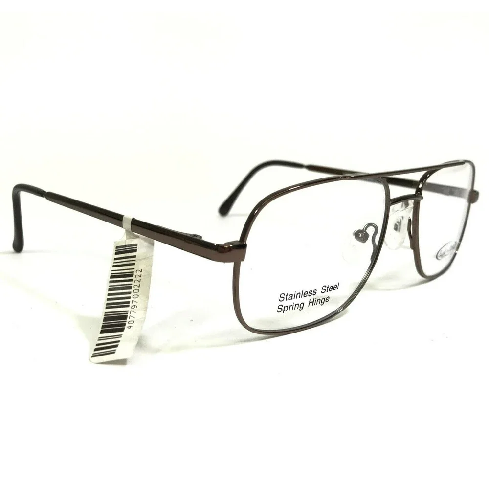 Eight to Eighty Eyeglasses Frames MORTY BROWN Square Full Rim 54-18-140